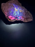 Scapolite, Phlogopite Mica, Calcite, Fluorapatite et Diopside – Fluorescent UV sous 254nm et 265nm, Sp#137