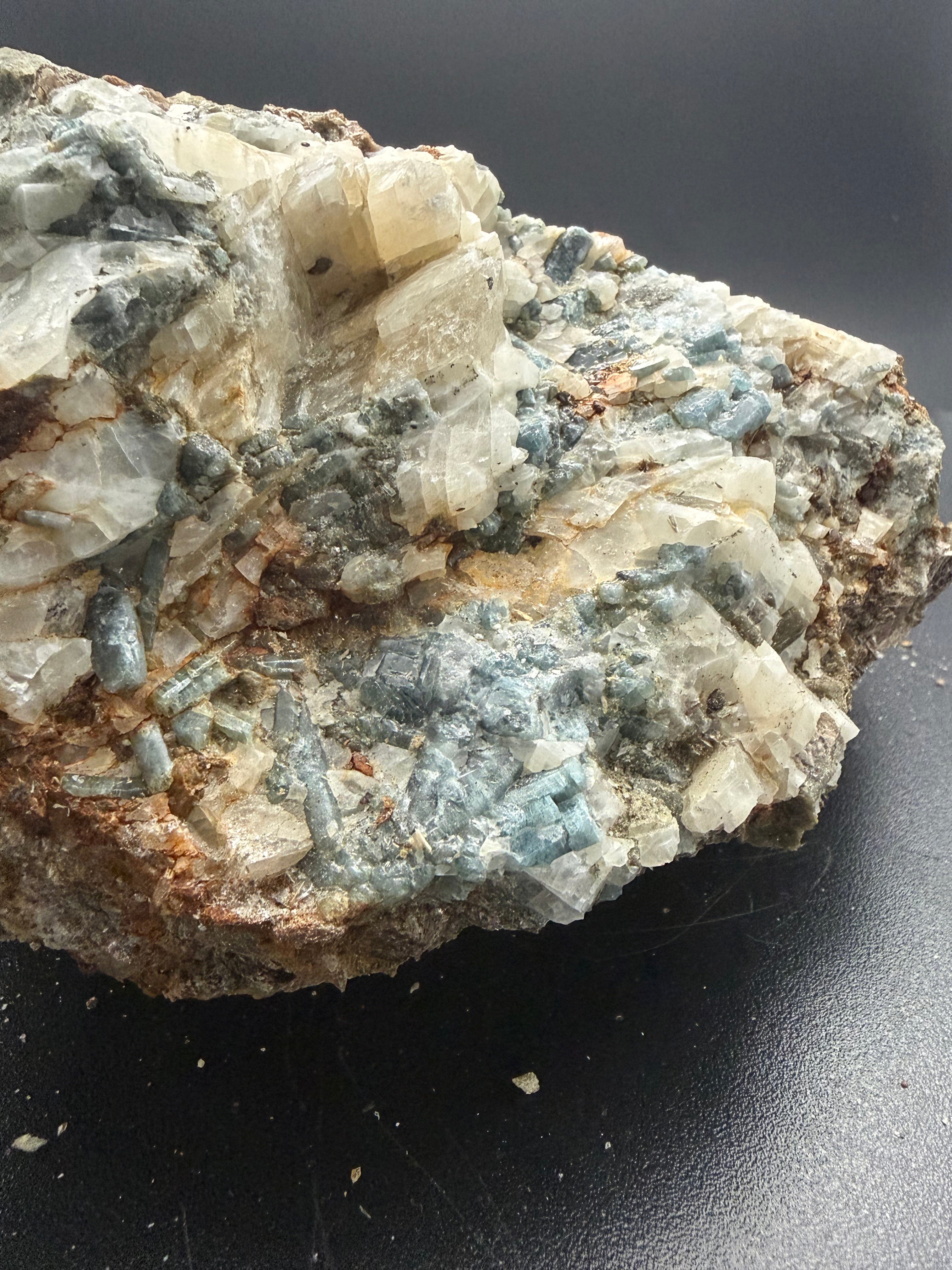 Fluorapatite, Calcite, Diopside, Scapolite & Phlogopite – Kazabazua, Québec, #198