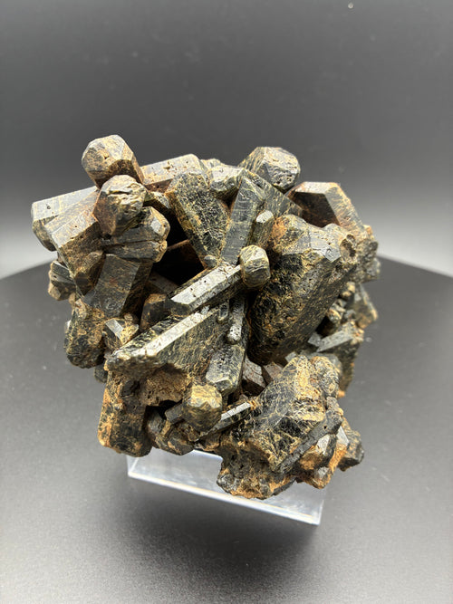 Amas d'Augite noir-vert, Low, Québec, Canada, Grenville, SpMed#133